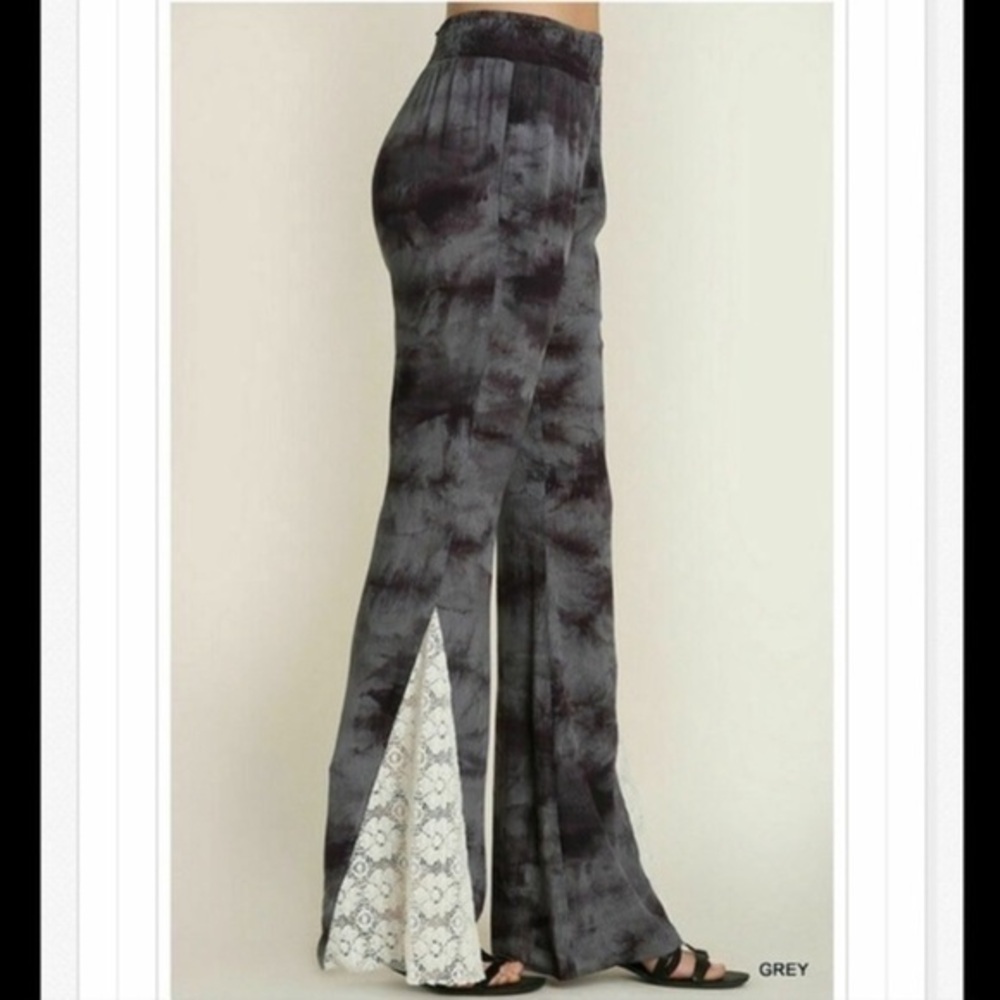 Umgee (Gray) Tie Dye Bell Bottoms BRAND NEW